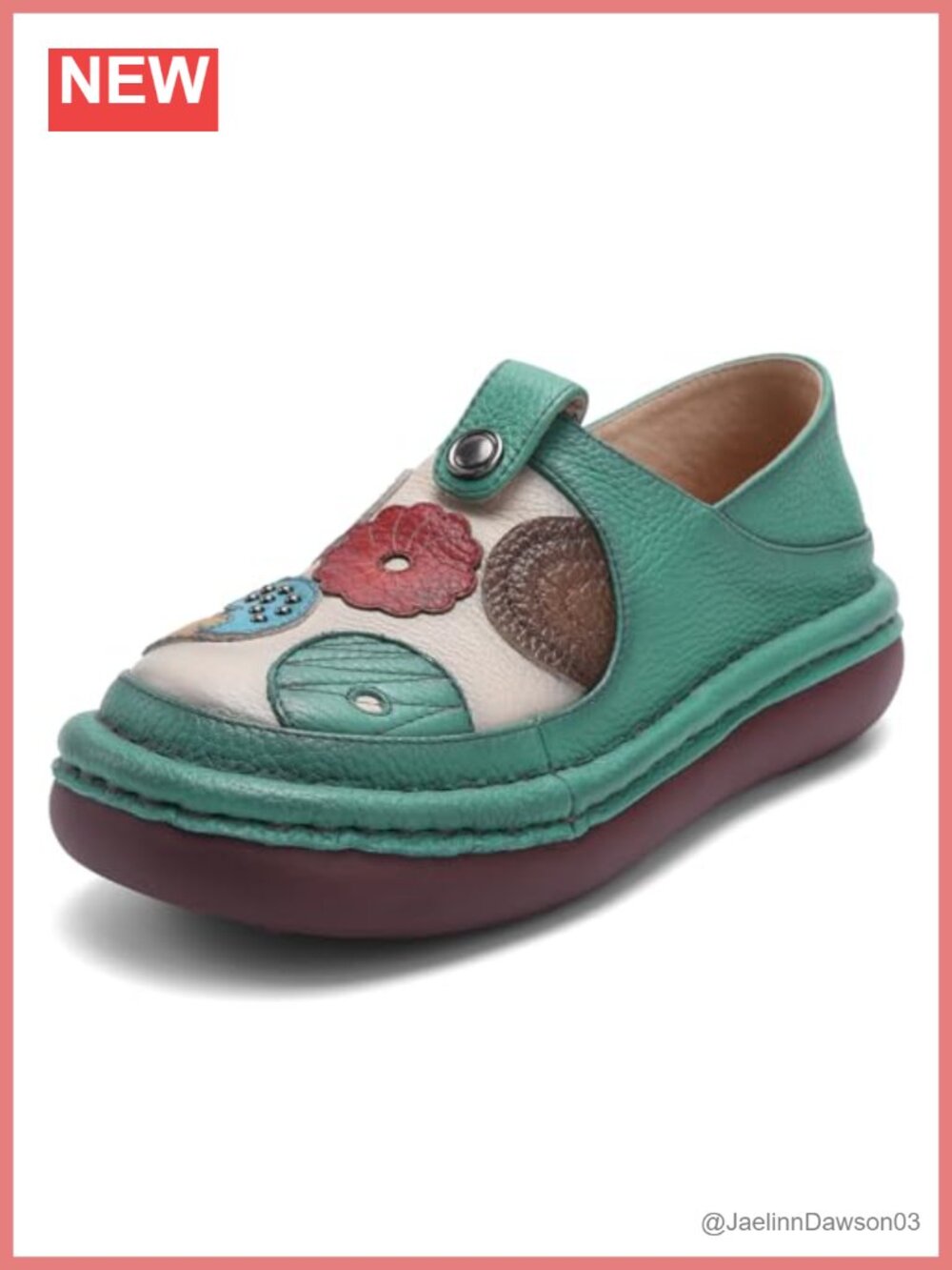 Women's Slip On Loafers Comfortable Casual Office Leather Shoes Anti-Slip